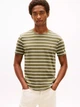Футболка хлопковая длинная мужская Tommy Hilfiger 78JA565-M1U(Green Heather Stripe) XL Хаки (198296278231) - изображение 1
