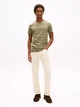 Футболка хлопковая длинная мужская Tommy Hilfiger 78JA565-M1U(Green Heather Stripe) XL Хаки (198296278231) - изображение 3
