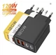 Зарядное устройство Fast Charger, 4 порта (2×USB + 2×Type-C PD), Quick Charge 3.0, адаптер для iPhone 16 / Samsung S24 / Xiao - изображение 3