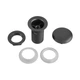 Донный клапан для раковины Zerix BV-02 BLACK 1 1/4'' без перелива автоматический СLICK-СLACK (Колир - изображение 7