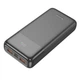 УМБ портативное зарядное устройство быстрой зарядки QC3 22.5 W Powerbank Hoco J121A 20000 mAh PD 20W павер банк черный - изображение 2