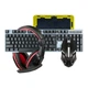 Игровой комплект проводной Gaming Combo 4в1 T-Wolf TF-240 клавиатура, мышка, наушники с микрофоном, коврик с подсветкой 3D эффект Black - изображение 2
