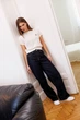Джинсы Женские Темно-синие Базовые Высокая Талия Джинсовые Брюки 38 (381330) - изображение 6