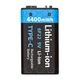 Акумулятори Крона 9V (6F22) з USB роз'ємом 4400mWh Pujimax Black (4 шт + 2 кабеля) (16217-4) - зображення 8