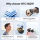 Бездротові навушники HTC NE29 AI з функцією перекладу в режимі реального часу Bluetooth 6.0 TWS ANC Black - зображення 5
