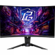 ASROCK ігровий монитор 27" va 1500r 180Hz 1ms qhd (2560 x 1440) 2xHDMI(2.0) 1xDP(1.4) 1xHP Integrated Wi-Fi pg27qrt2a - зображення 1