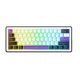Клавіатура Hator Hellyberry HK60 Mechanical Linear RGB Wireless/Bluetooth/USB UA White/Violet (HK60_wireless) - зображення 1