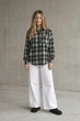 Жіноча сорочка в клітинку на ґудзиках Seventeen XXL-3XL Чорний (2000000212470) - изображение 1