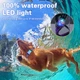 Світящийся нашийник для собак LED (USB), Водонепроникний IP68, Multi-Colour, S - зображення 8