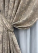 Комплект готовых штор VR-Textil Жаккард Sultan XO №1143ш Капучино 150х270 см 2 шт (30-958) - изображение 5