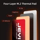 Радиатор JEYI JMT80 Графеново-медный 0.5mm для SSD M.2 2280 Graphene Copper Heatsink - High Thermal Conductivity for NVMe/SATA SSD - изображение 3