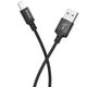 Кабель USB Hoco X14 Times Speed, USB to Lightning, 1m, Чорний - зображення 3