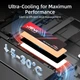 Радиатор JEYI JMT80 Графеново-медный 0.5mm для SSD M.2 2280 Graphene Copper Heatsink - High Thermal Conductivity for NVMe/SATA SSD - изображение 6