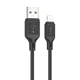 Кабель USB HOCO X90, USB - Lightning, 2.4А, 1m, чорний - зображення 1