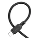 Кабель USB HOCO X90, USB - Lightning, 2.4А, 1m, чорний - зображення 3