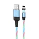 Кабель USB HOCO U90, магнітний, USB - Lightning (1М) (блакитний) - зображення 1