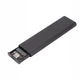 Внешний карман для SSD радиаторный, 10Gbps, NVME, USB 3.1 Type-C, Metal, Black - изображение 3