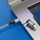 Кабель USB HOCO X50 2in1, Type-C - Type-C + Lightning, PD (1М) (сірий) - зображення 4