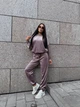 Жіночий велюровий костюм (кофта+штани) Uaclothes M-L Бузковий (like36800-172271375) - зображення 1