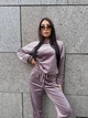 Жіночий велюровий костюм (кофта+штани) Uaclothes M-L Бузковий (like36800-172271375) - зображення 3