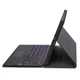 Чохол із Bluetooth - клавіатурою Magnet Flip Cover для Samsung Galaxy Tab S10 lite з RGB підсвіткою, тачпадом та мишкою black - зображення 4