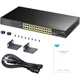 Неуправляемый коммутатор Cudy GS1028PS2 24-портовый Gigabit PoE+ 300 Вт 4×Uplink 2×SFP металлический (4553336DCA3E) - изображение 5