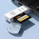 Універсальний кардрідер USB 2.0 SD/microSD компактний адаптер для карт пам'яті Card Reader White - зображення 4