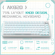 Механічна ігрова клавіатура ajazz ak820, з підсвічуванням, hot-Swap, 75% формат, дротова white - зображення 2