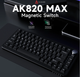 Клавіатура ігрова ajazz ak820max he, провідна клавіатура на магнітних свічах - изображение 3