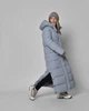 Жіночий довгий пуховик X-Woyz LS-8898-11 S блакитний з сірим - зображення 4