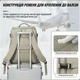 Дорожній рюкзак універсальний M23 Grey Brown - зображення 5
