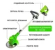 Аккумуляторная газонокосилка-триммер Lawn Mower AND LY-742 2 аккумулятора 2 аккумулятора 48 В 4 А - изображение 2
