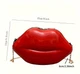 Сумочка клатч "Поцелуй". Женская сумка кросс-боди “Lips”на цепочке - изображение 6