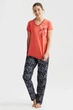 Пижама: футболка и брюки U.S. Polo ASSN 44(M) Коралловый (83253) - изображение 1