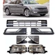 Комплект решёток переднего бампера с ПТФ для Volkswagen Passat B8 NMS USA 2015-18 ценртральная, правая, левая 561-853-671 - изображение 1