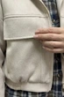Замшевый бомбер XXL-3XL. Светлый беж - изображение 3