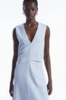 Сукня жіноча COS gathered asymmetric midi dress 1223501002 S Блакитний - изображение 2