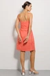 Сарафан літній короткий приталений льон короткий S кораловий - зображення 5