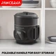 PANCERKA 1.6 л Електрична міні-мультиварка (електрокаструля) з HD цифровим дисплеєм і сенсорним керуванням, 550 Вт, швидке нагрівання, EU Plug, для домашнього приготування, біла - зображення 3