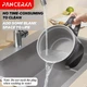 PANCERKA 1.6 л Електрична міні-мультиварка (електрокаструля) з HD цифровим дисплеєм і сенсорним керуванням, 550 Вт, швидке нагрівання, EU Plug, для домашнього приготування, біла - зображення 8