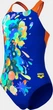Купальник для дівчаток Arena Painting Swimsuit V Back (UPF 50+) 140 см Синій,різнокольоровий (010744-830-140) - зображення 6