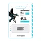 Флешка ЮСБ Wibrand 64 GB Hawk,USB Flash Drive 2.0 пам'ять 64 Гб Silver - изображение 2