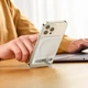 Подставка для телефона Baseus Складная Магнитная Подставка белая для смартфонов с регулировкой высоты и угла наклона - изображение 4