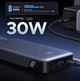 Павербанк Ugreen 20000 mAh 30W швидка та назкрізна зарядка LED дисплеєм та індикатором заряду Зовнішній акумулятор для телефону та роутера - зображення 6
