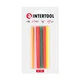 Комплект клеевых стержней цветных, 7,4×100 мм, 12 шт. INTERTOOL RT-1031 - изображение 1