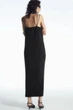 Сукня жіноча COS plissé midi slip dress 1221923001 M Чорний - изображение 6