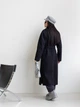 Женское пальто демисезонное на запах удлиненное oversize Палермо N LEO PRIDE 0188 42-44 Черный ( LP - 0188/1 B ) - изображение 12