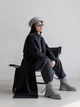 Женское пальто демисезонное на запах удлиненное oversize Палермо N LEO PRIDE 0188 42-44 Черный ( LP - 0188/1 B ) - изображение 14
