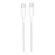 USB Borofone BX117 Type-C to Type-C 60W Білий - зображення 1