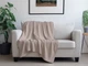 Плед Biltex Flannel бежево‑серый Shadow Gray Двуспальный 180х200 см (4820298414404) - изображение 1